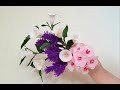 Small Paper Flowers in 3 Ways/ Lavender/ Bind Weed/ Small Pink Flowers/ DIY NelliCraft