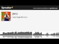 2013 (part 1 of 3, made with Spreaker)