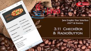 3.11 Menggunakan JRadioButton dan JCheckBox | Bikin Aplikasi Pemesanan Pizza - Java Programming
