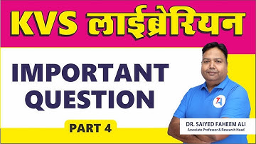 KVS LIBRARIAN IMPORTANT QUESTION part-4 II TARGET ABHI