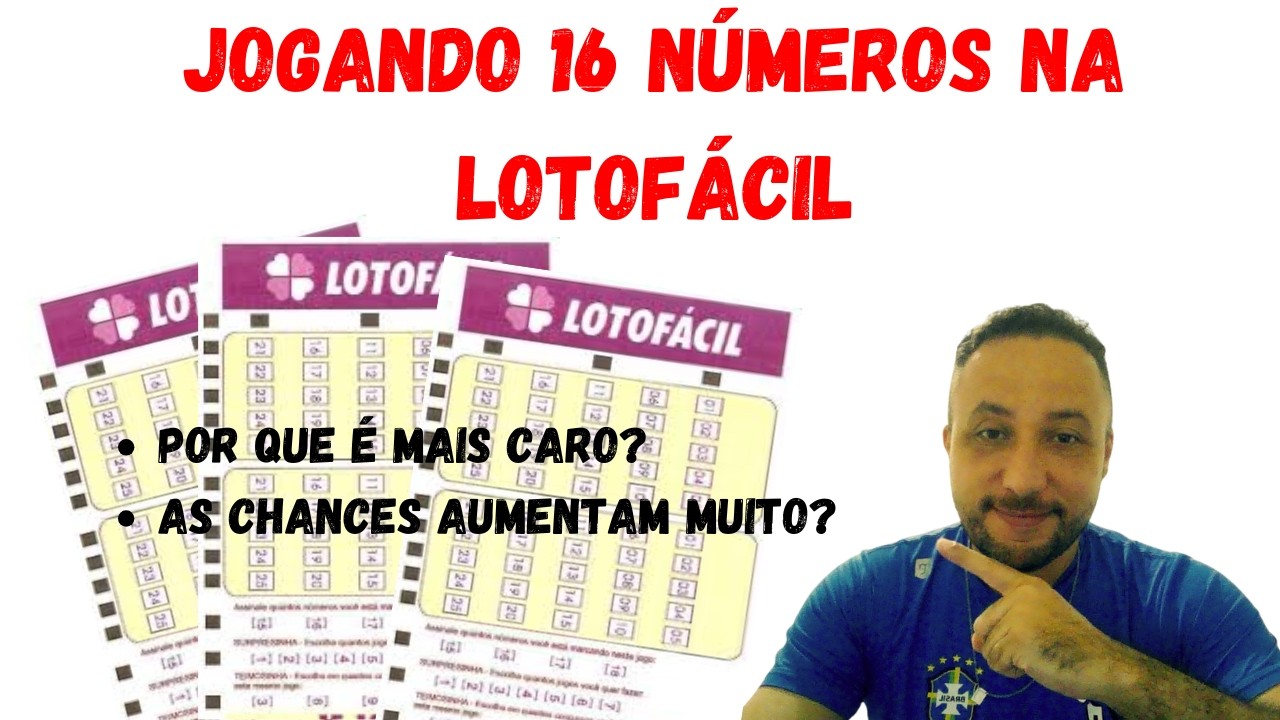 JOGANDO 16 NÚMEROS É MAIS FÁCIL GANHAR NA LOTOFACIL ?
