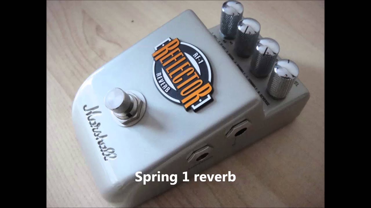 Marshall Reflector reverb pedal demo YouTube