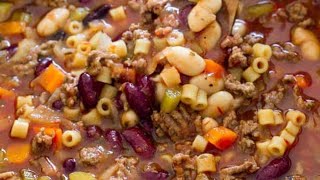 Slow Cooker Pasta e Fagioli Soup | The Recipe Critic