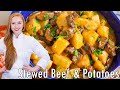 EASY Ukrainian Stewed Beef & Potatoes {Жаркое} - The BEST Recipe! Slow-Cooker, Instant Pot Friendly!