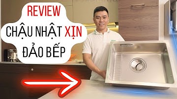 Review chậu rửa nhật Shigeru LE JSS cho đảo bếp | HUGA