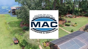 Screen Enclosure Rescreen Full Top & 7 inch Super Gutter Installation