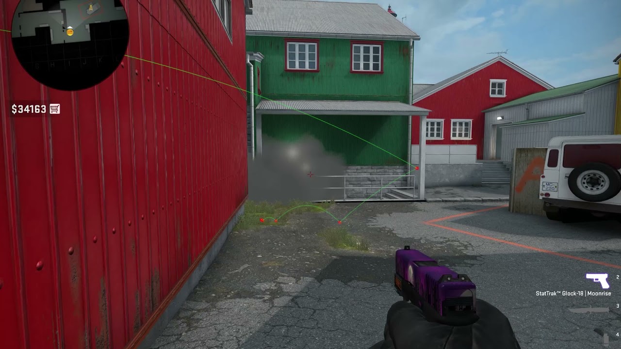 CSGO Basalt - A site - Smoke mid connector from barn (easy) - YouTube