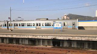瀬戸大橋線 児島駅のJR四国6000系　まもなく見納め　JR Seto-Ōhashi Line Kojima Station　(2019.3)