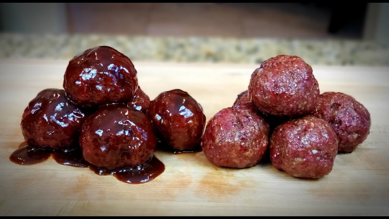 Smoked Meatballs - YouTube