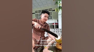 Mời cả nhà uống nước dừa ạ #cute #capcut #youtubeshorts