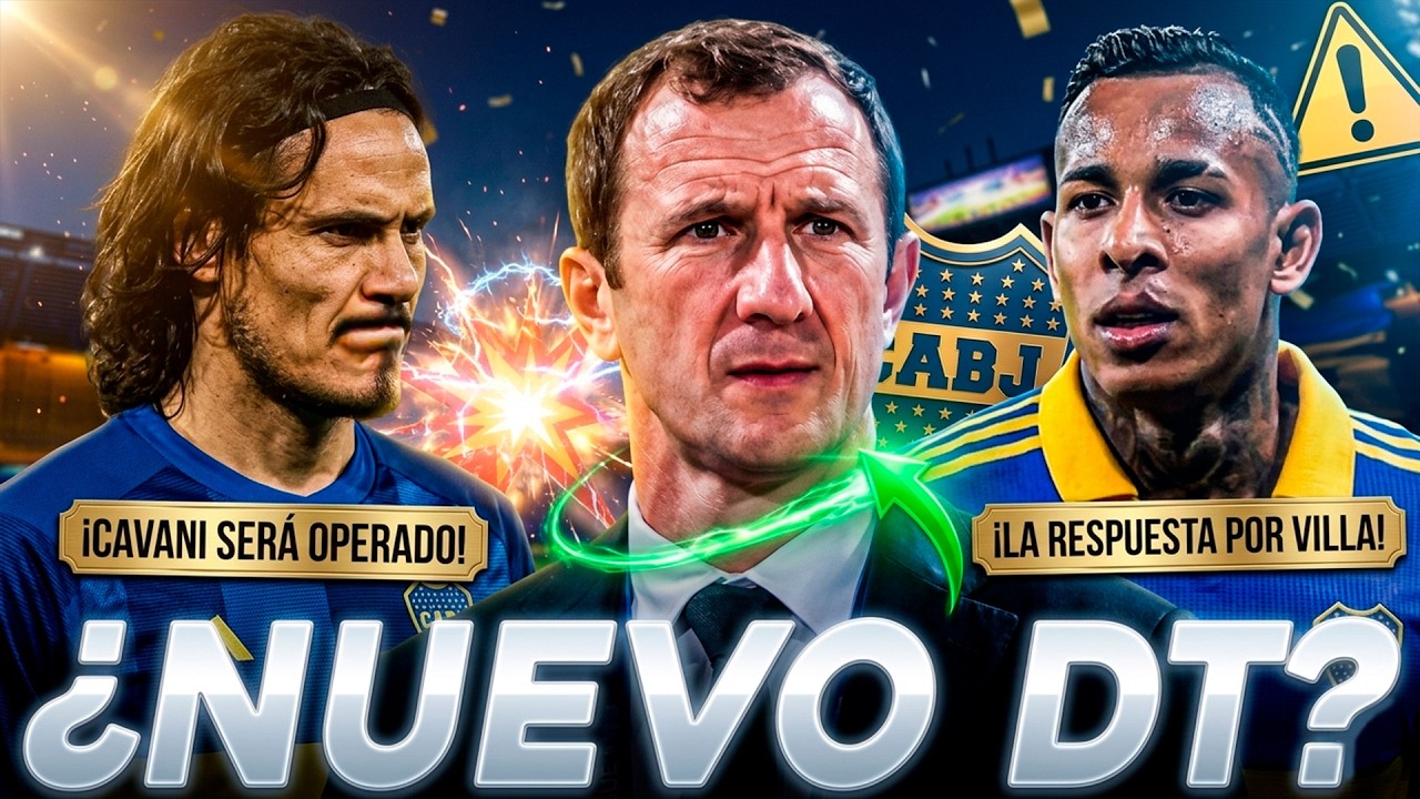 Boca: Arruabarrena, Cavani operado y la respuesta por Villa
