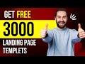 How to get 3000+ free Landing pages | #landingpage #templete #layout | Web Designing | WordPress