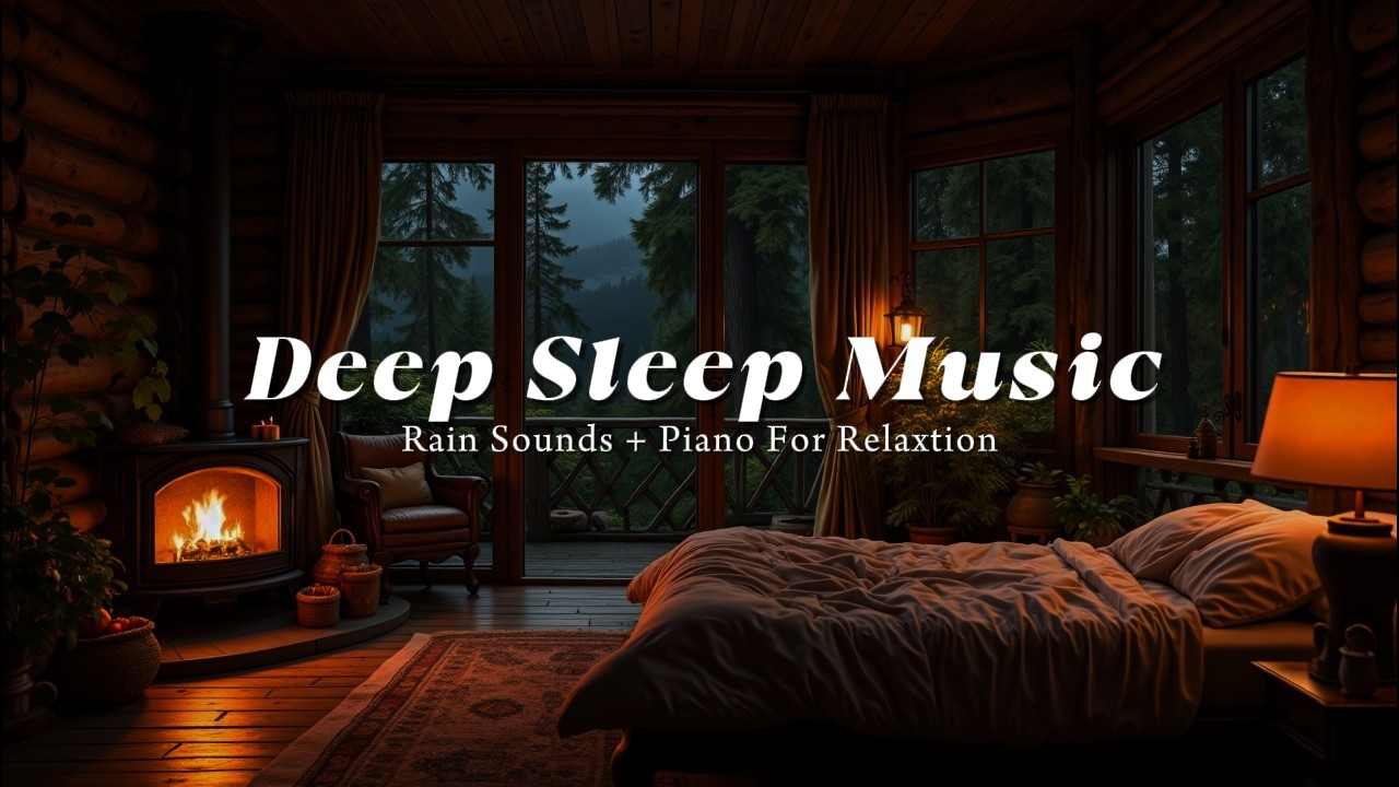 Soothing Rain & Piano Music | Relax and Unwind for a Peaceful Night