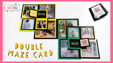 Double Maze Card - Thiệp mê cung đôi ||  NGOC VANG Handmade