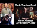 Music Teachers React to Floor Jansen Don't Stress Your Jaw First Vocal Master Class Reaction Review