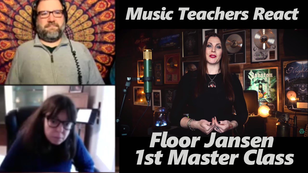 Music Teachers React to Floor Jansen Don't Stress Your Jaw First Vocal Master Class Reaction Review