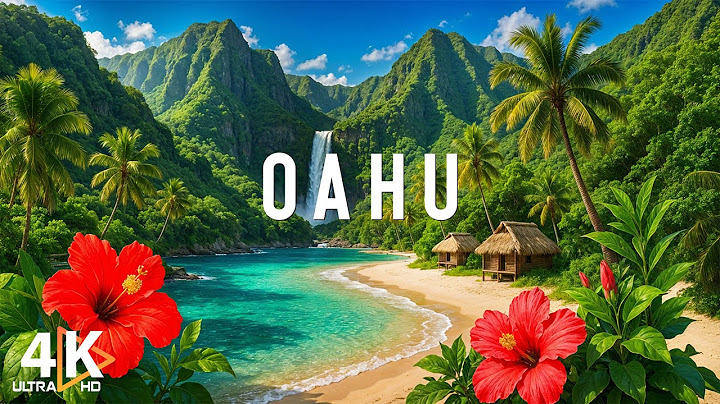 Oahu, Hawaii 4K - Exploring Hawaii's Stunning Beaches and Volcanic Wonders - 4K VIDEO UHD