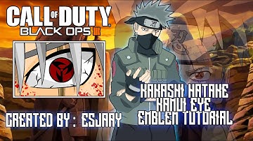 KAKASHI HATAKE KAMUI EYE -  Black Ops 3 Emblem Tutorial