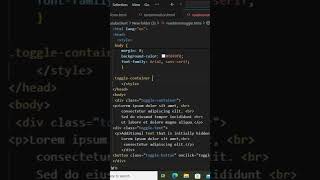 Read more toggle | HTML CSS#shorts