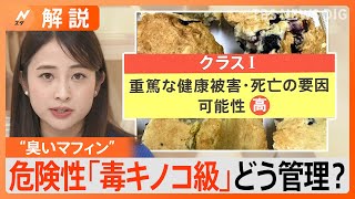 “臭いマフィン”で食中毒疑い、「毒キノコ」と同等の危険性、3000個回収【Nスタ解説】｜TBS NEWS DIG