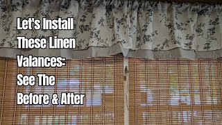 Alisa Linen Valance Curtain Review | Beautiful Farmhouse & Cottagecore Kitchen Window Makeover 🪟