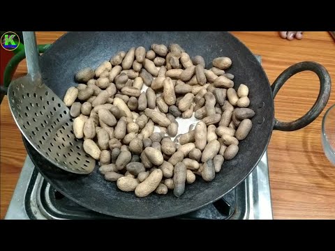 मूंगफली को घर में भुनने का आसान तरीका | moongfali ko kaise bhunte hai | how to roast peanut in hindi