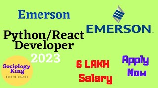 Emerson Recruitment Process 2023 | React/Python Developer | Emerson Jobs 2023 | B.Tech/ M.Tech/ MCA