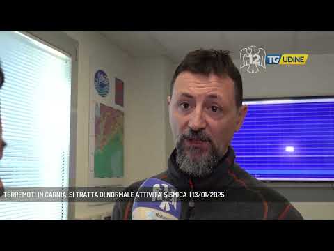 TERREMOTI IN CARNIA: SI TRATTA DI NORMALE ATTIVITA' SISMICA  | 13/01/2025