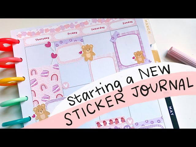 Starting a New Sticker Journal / Sticker Journal with Me 