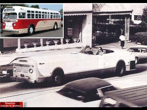 O misterioso ônibus antigo transformado em "carro conversível" (roadster)