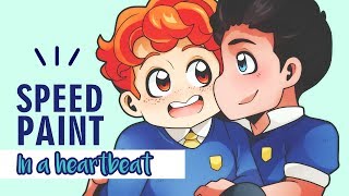 IN A HEARTBEAT | Speed Paint (Paint tool Sai)