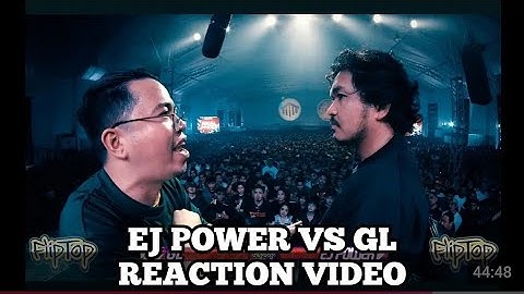 FlipTop - EJ Power vs GL PRODUCER REACTION