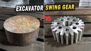 Making an Excavator Gear Wheel | Precision Gear Machining
