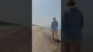 Hiking through Indiana Dunes National Park to Lake Michigan!￼ #nationalpark #hiking #lakemichigan