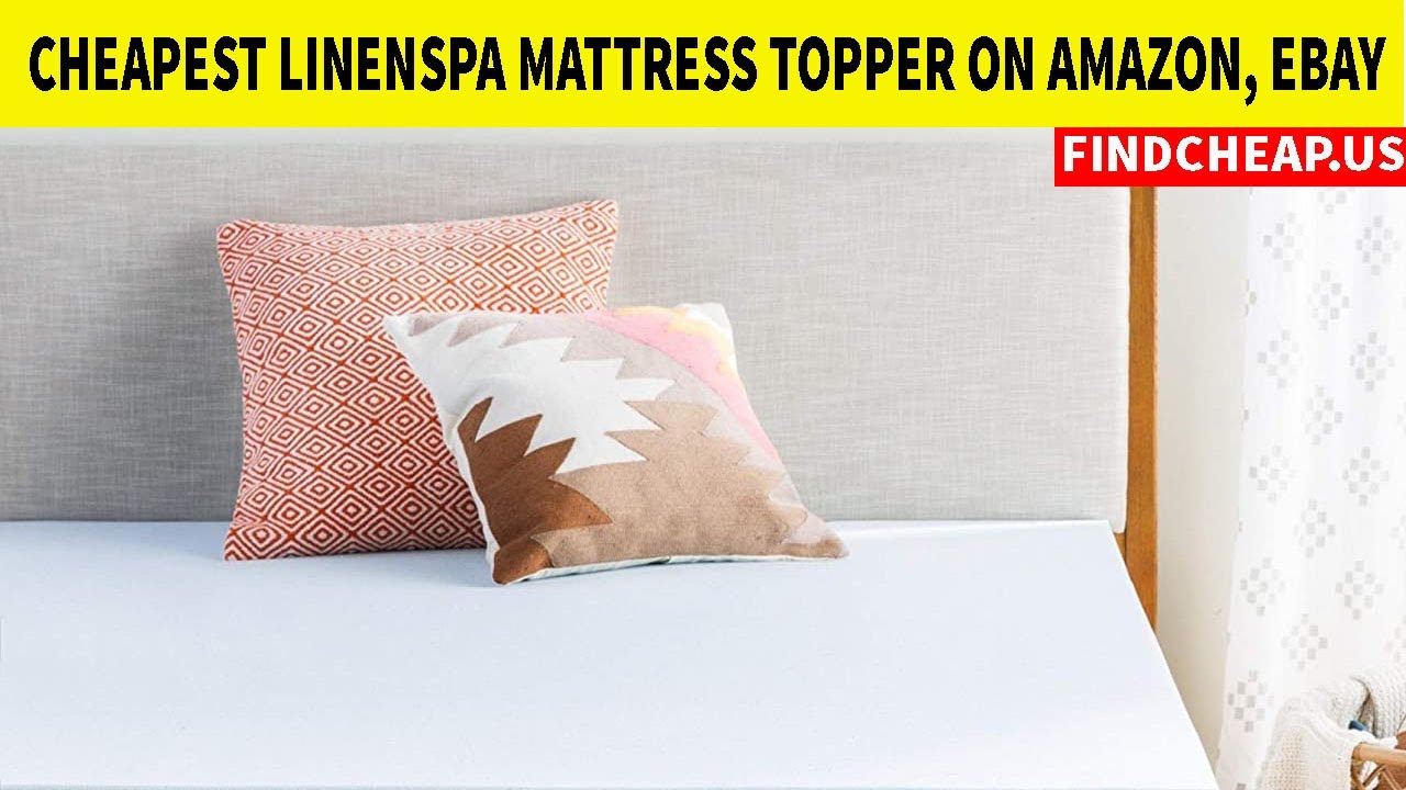 Cheapest LINENSPA 2 Inch Gel Infused Memory Foam Mattress Topper | Findcheap.us