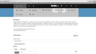 Mobile CMS Content Management System Tutorial - 'Add a new gallery'