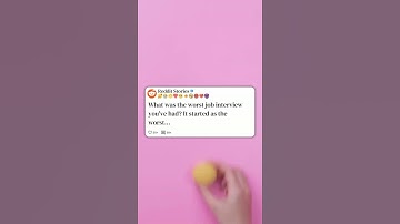 What was the worst job interview you