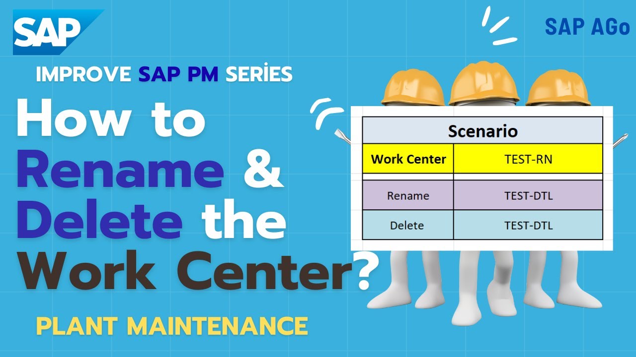 How to Rename & Delete Work Center | Hindi / Urdu | Improve SAP PM Series | SAP S/4HANA Tutorial