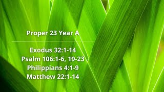 Devotional | Proper 23 | Year A