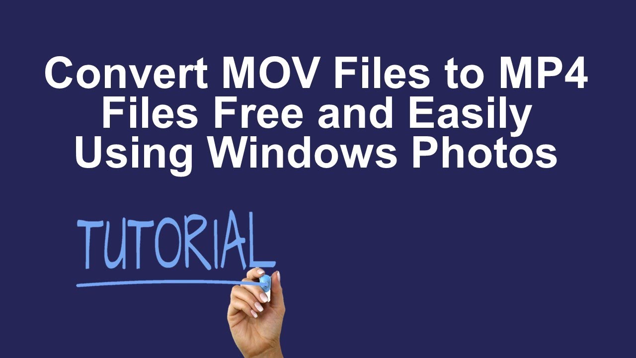 how to convert mov files to mp4 file