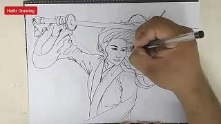 Drawing Mulan / Liu yifei / time lapse