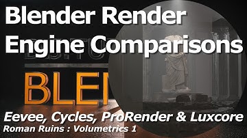 Blender Render Engine Comparisons | Volumetrics 1 | Eevee, Cycles, ProRender & Luxcore Renderer