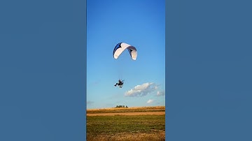Paramotor taking off in turbulent wind. #paramotor #paramotoring #pilotlife