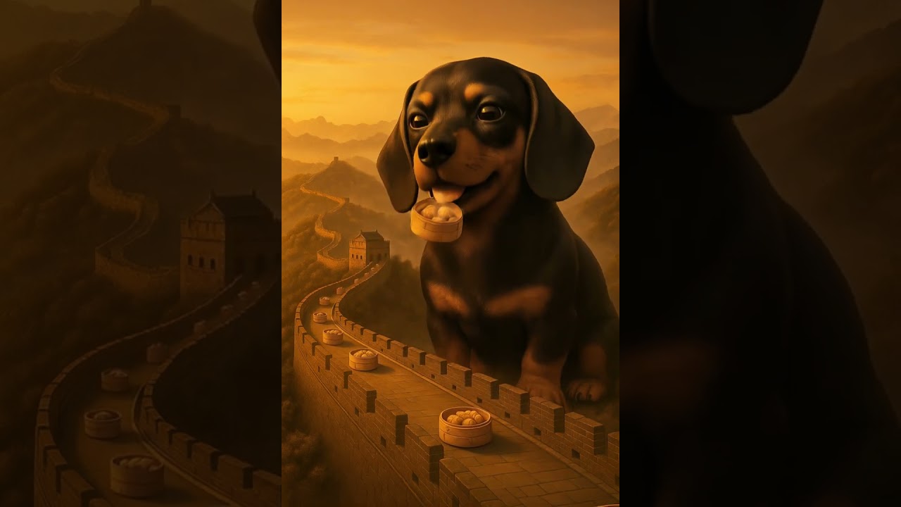 A Giant Dog on the Great Wall of China ?! 🐶 Unbelievable Scene !
