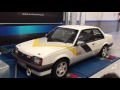 Opel Ascona C GT 2.0i 20SEH en banco de potencia. 125CV a 5900 rpm/158Nm a 3150 rpm.