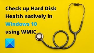 check up hard disk health natively in windows 10 using wmic