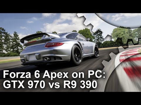 Forza Motorsport 6 Apex: GTX 970 vs R9 390 Gameplay Frame-Rate Test
