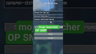 mojo launcher OP SMP varjan 1.21.8 join now server#minecraft #smp#pvp
