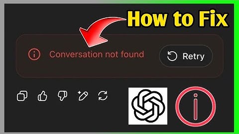 Fix ChatGPT Conversation Not Found | Open AI Conversation Not Found | ChatGPT Response Error 2025
