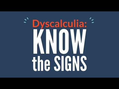 Dyscalculia:  Know the Signs